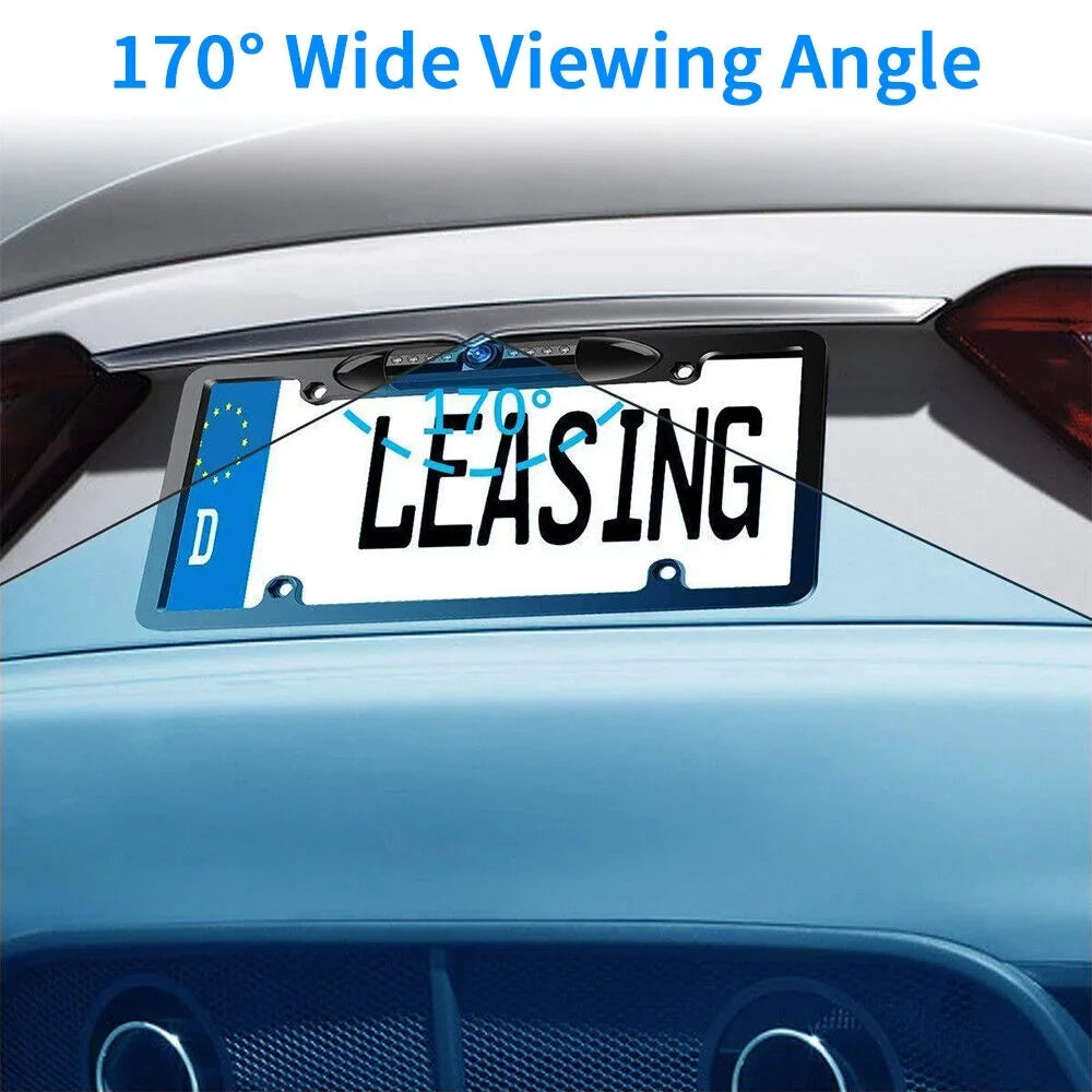 Waterproof Viewing Universal Cars Rear Wired for View American IP68 - - Camera Angle KingFurt Vision Cam Night Backup - 170°