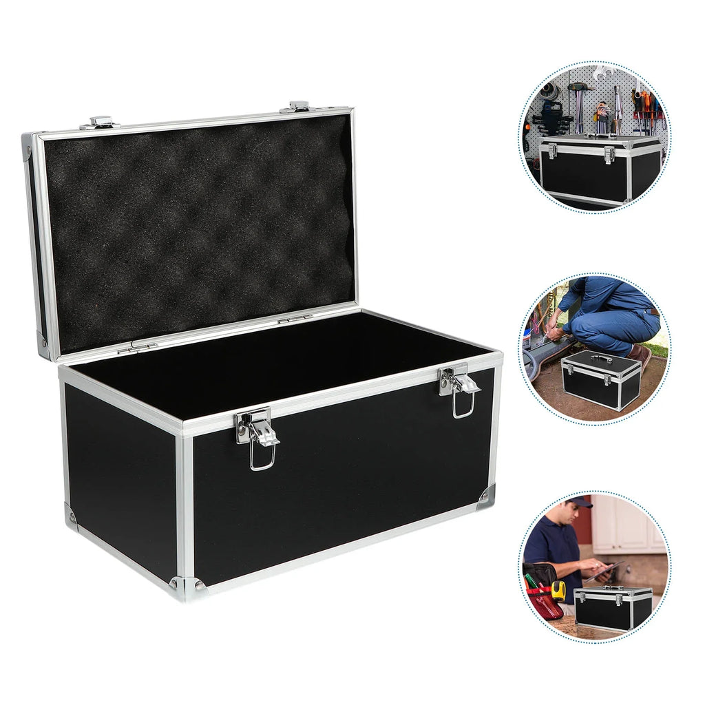 Aluminum Audio Homemaxs Shell transportable Household Box Safety Tool Shockproof Case Hard Carrying Briefcase Camera Equipment