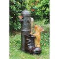 Toscano Fire Pooch Hydrant Sculptural Design Fountain