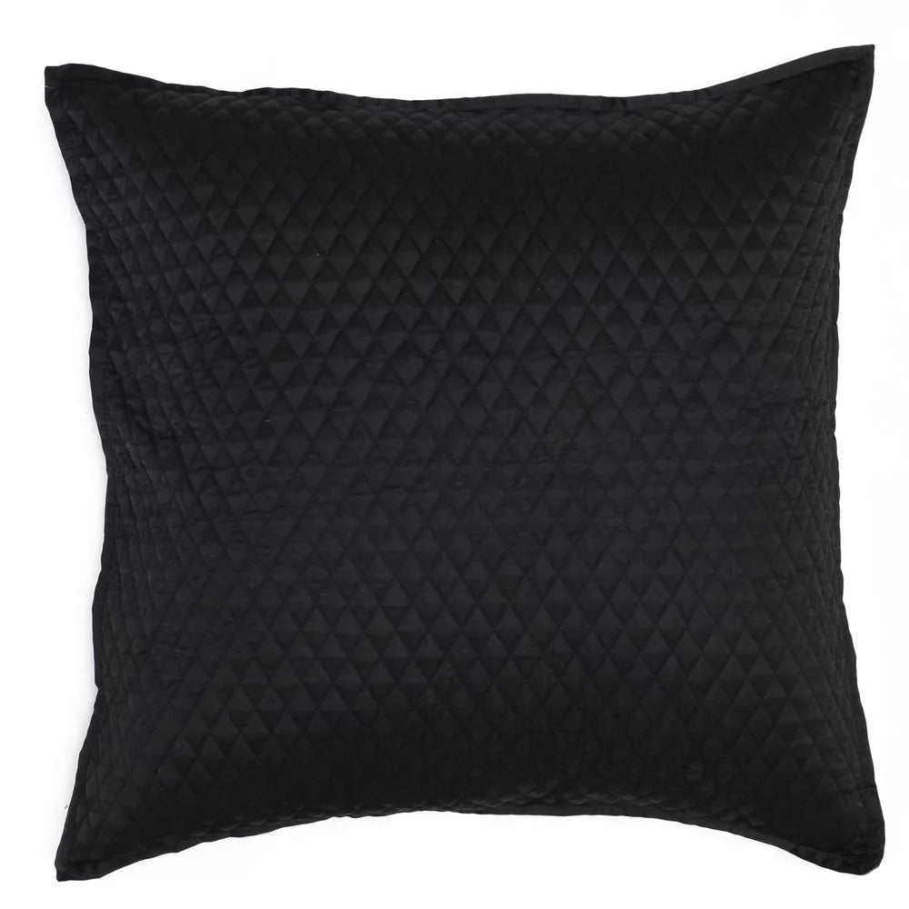 Winthrop Black Euro Home Kosas Sham by 100% Sateen
