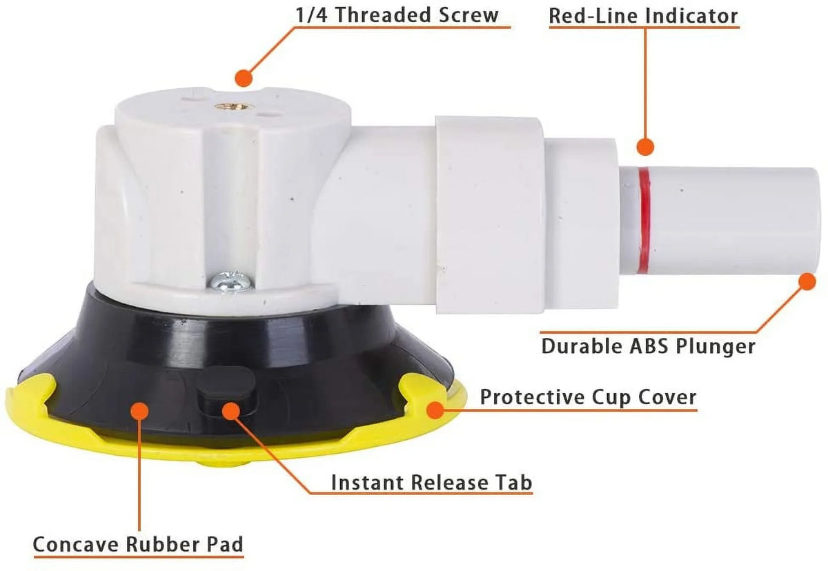 Mount, Cup Camera 360° Panorama Suction Professional Holder 3" Vehicle Vacuum Camcorder Kit Mounting Pump w/ Car