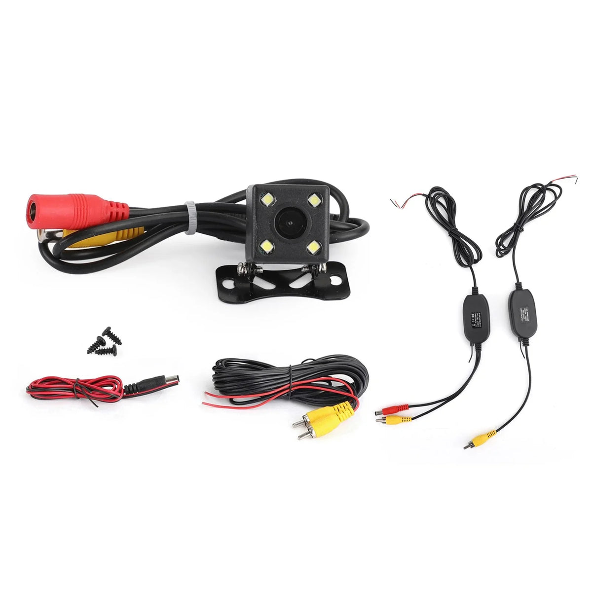 Reverse View Night 170° Car LED 4 View Rear Camera Backup CMOS Wireless
