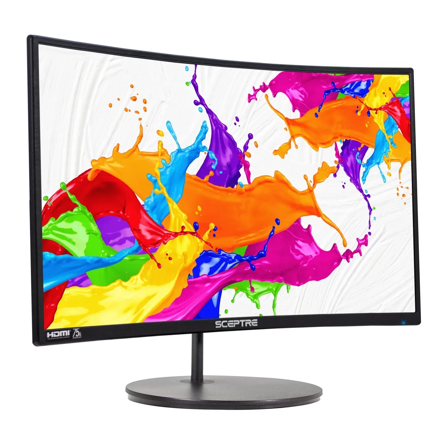 Curved Thin 24" Full Sceptre Monitor C248W-1920R LED Gaming VGA 75Hz Metal Ultra HDMI Speakers 1080P HD DisplayPort Black