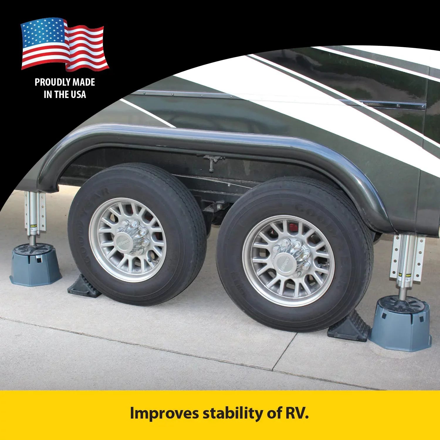Capacity Trailer Extreme Pad Stromberg Stands, - RV Pack) Jack (6 Travel for Base Block, - Trailers, Camper 6000 Accessories Pads Jack Jack Carlson Accessories, Max lb Jack, RV 7" Trailer Block,