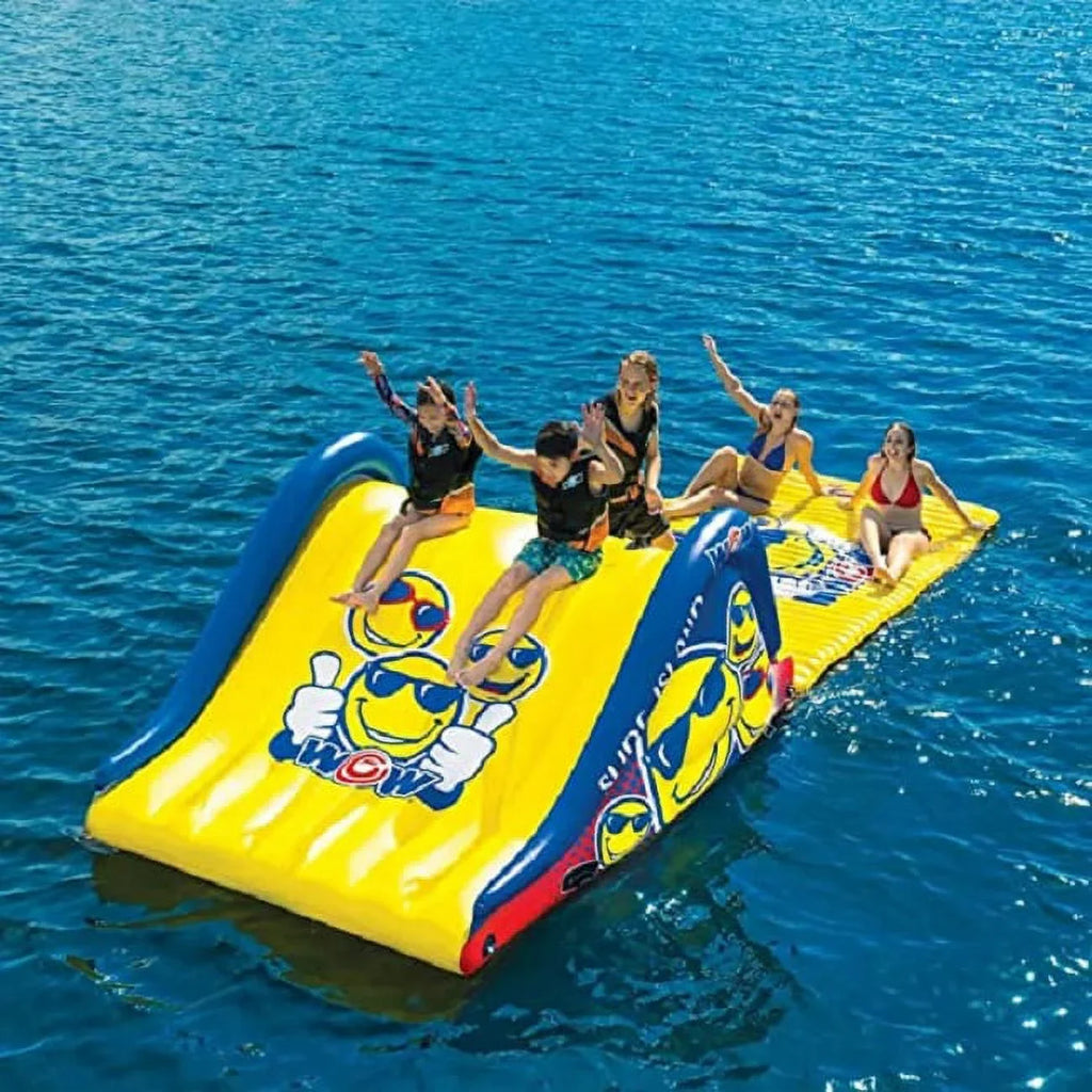 WOW and Combo, Sports Water Island Slide Refurbished Walkway Floating