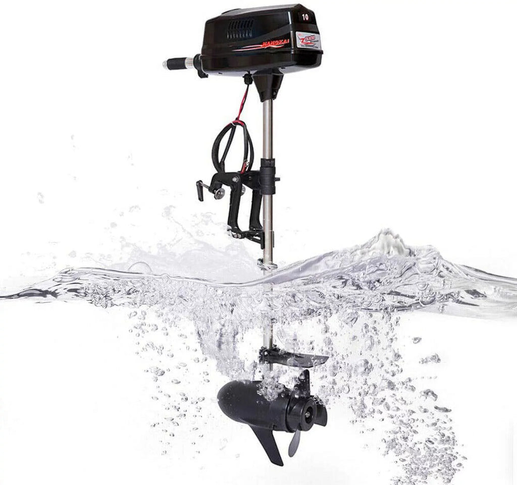 Kayak 10HP Outboard Engine Tiller Brushless Duty Motor for 60V Fishing Boat Propeller Engine Miumaeov Outboard Electric Control Heavy Boat Canoe Motor Trolling Fishing Boat 2200W Trolling