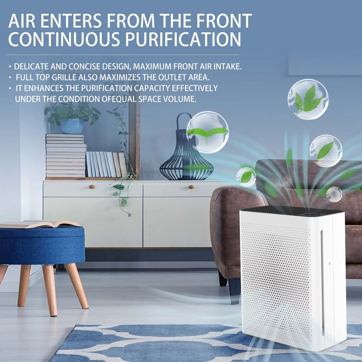 Fan atmospheric - 410 Speed, Quiet Ultra Olansi sq. Sleep ft Coverage,White Adjustable Purifier - HEPA Mode High CADR,