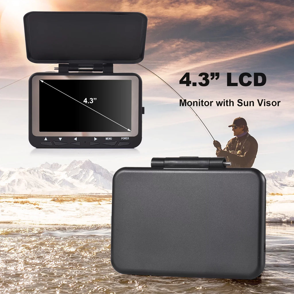 1200TVL Camera LCD LED for Fish Ice Lixada Finder IR 8PCS Boat Vision Night Fishing Underwater 15M/30M Fishing
