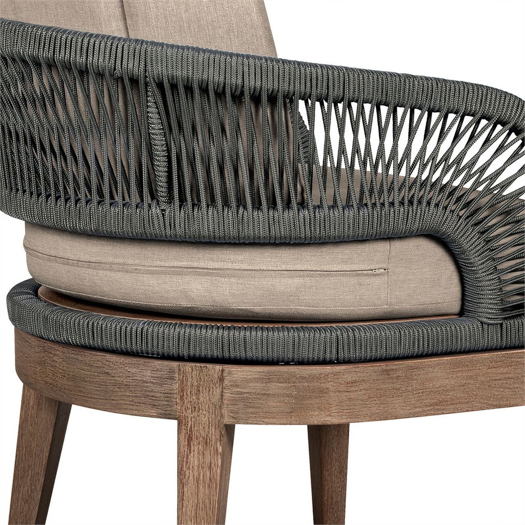 Glendora in Edge Eucalyptus Piece 7 Live Set Beckham Rope Dining and Outdoor