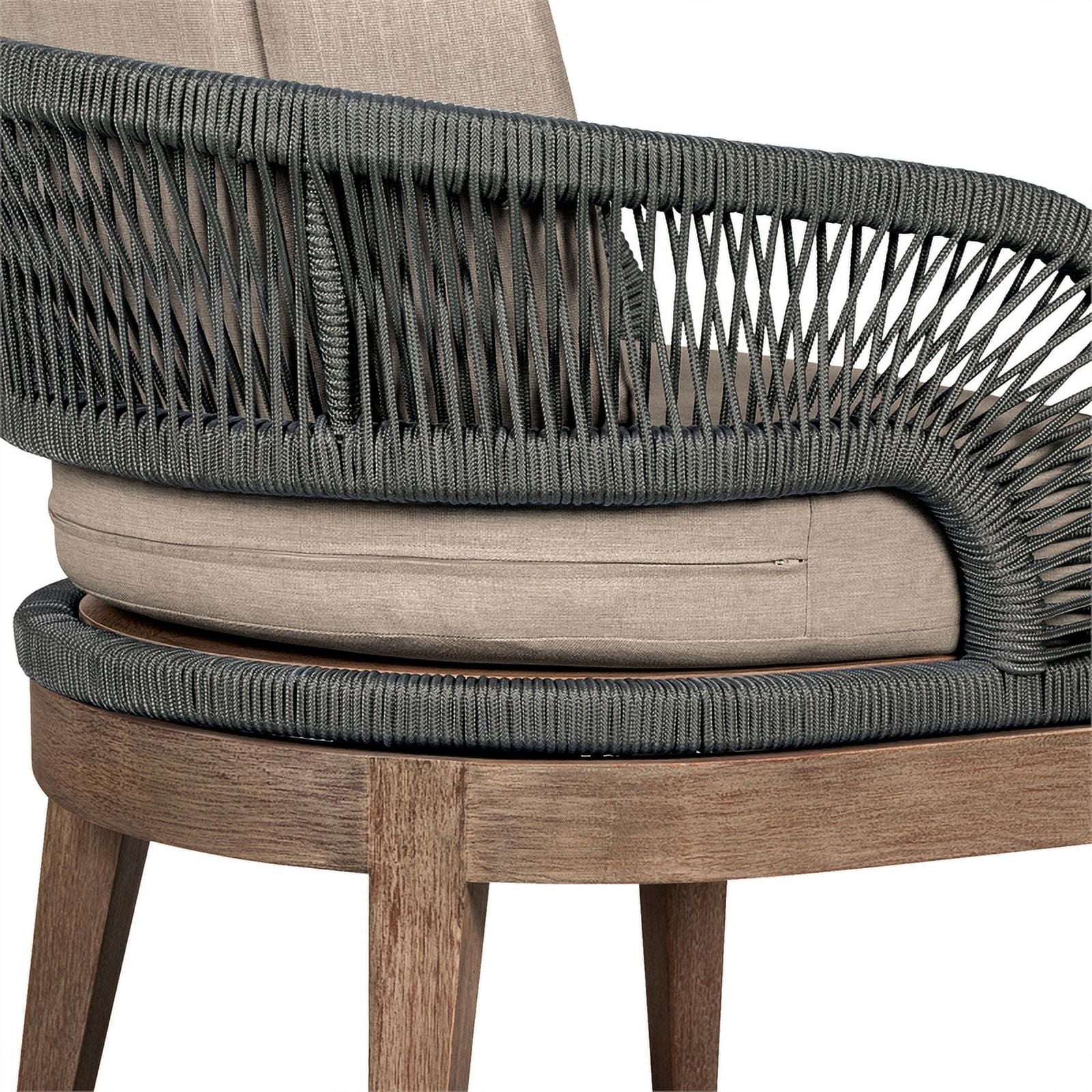 Glendora in Edge Eucalyptus Piece 7 Live Set Beckham Rope Dining and Outdoor