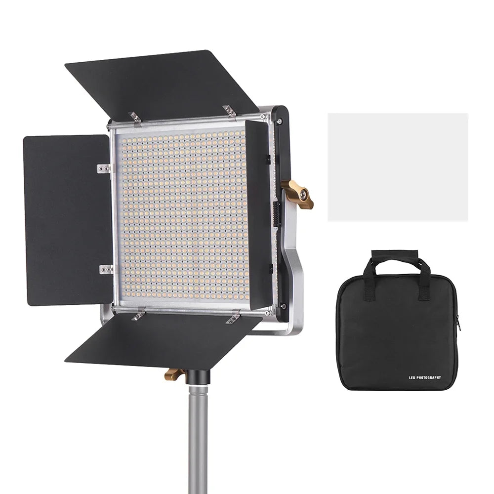 Panel Andoer-2 Professional Panel Lamp,U Photography Kit U 660 Dimmable Barndoor 3200-5600K 3200-5600K Video Studio Bi-Color CRI Kit CRI 660 85+ L-ED Video L-ED Kit Barndoor Studio Bi-Color Video