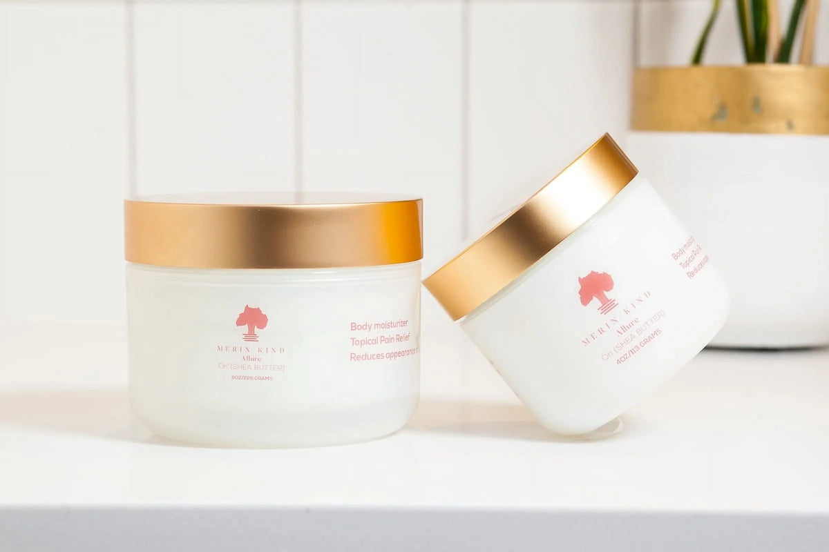 ALLURE Merin Kind and Vanilla Shea ( Orange, 8oz.) Whipped -Skin Hair Butter Tansy Body