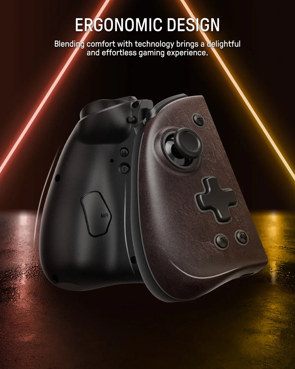 Colors/Paddle/Turbo for 7 Switch/OLED, - Mode Compatible Controller Controller Ergonomic Handheld Nintendo Zelda with Sheikah Joypad Funlab with Luminous Brown Switch LED for Fans
