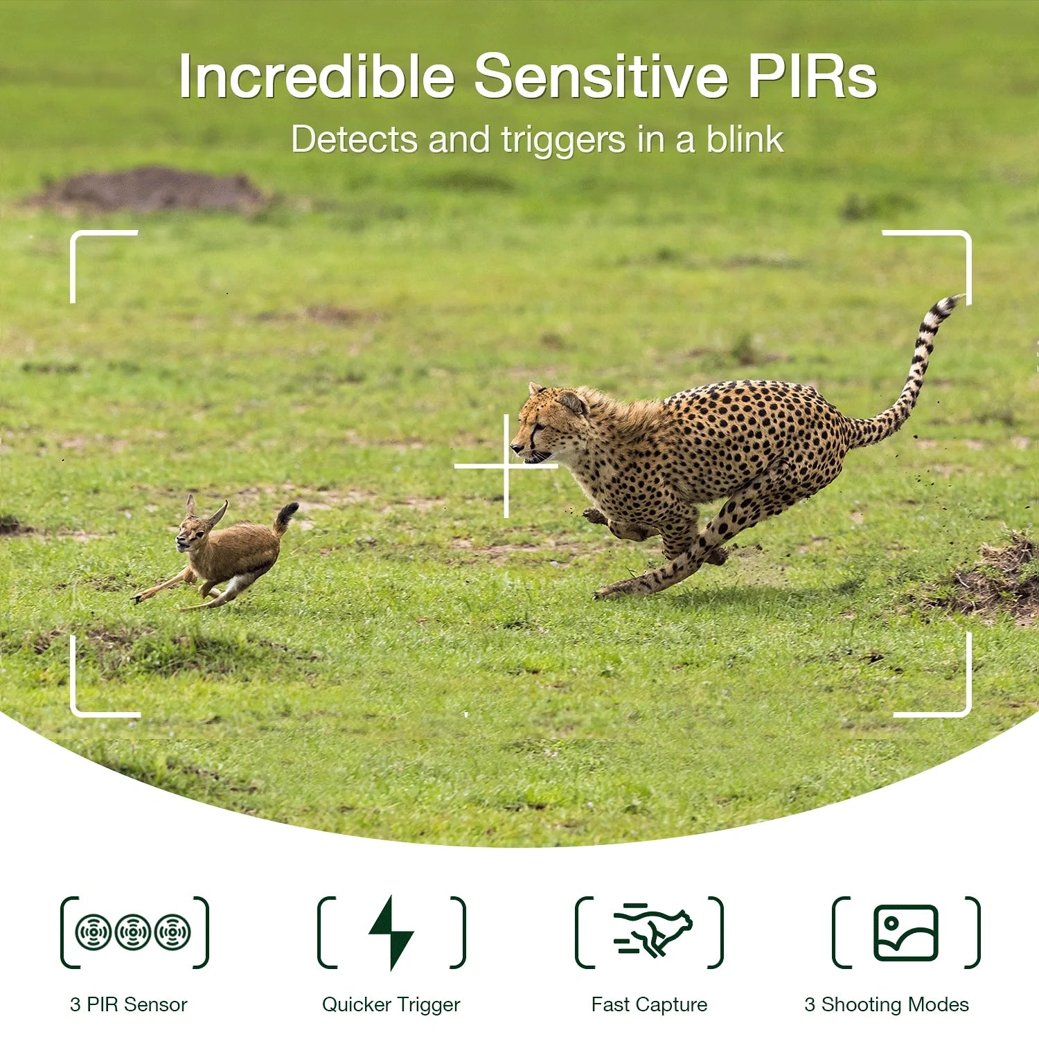 Trail Angle 120° Camera with PIR for IP66 Bluetooth Sensor Night Motion Native Waterproof Vision CAMPARK 3 Camera Cam Wildlife Wide WiFi 42MP Monitoring Activated Game Hunting Deer 4K Trail 30fps