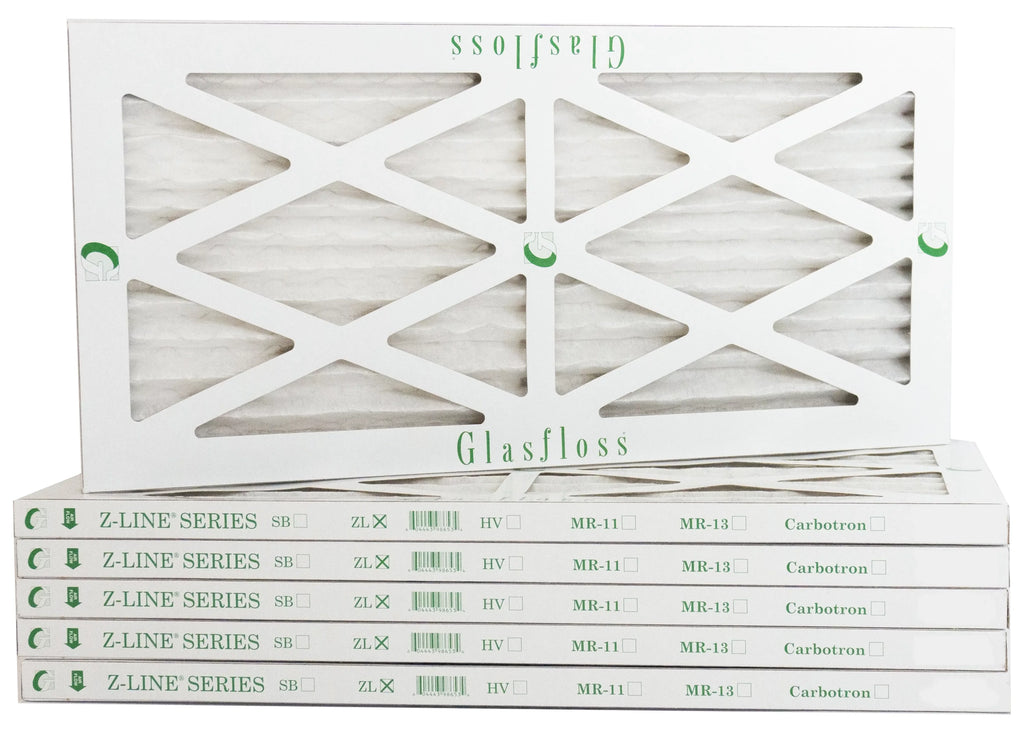 (Actual -Qty:6 Glasfloss Made 5.5 x 6x24x1 10 in - - 23.5x7/8 oxygen MERV inch) Furnace USA Size: Filter -
