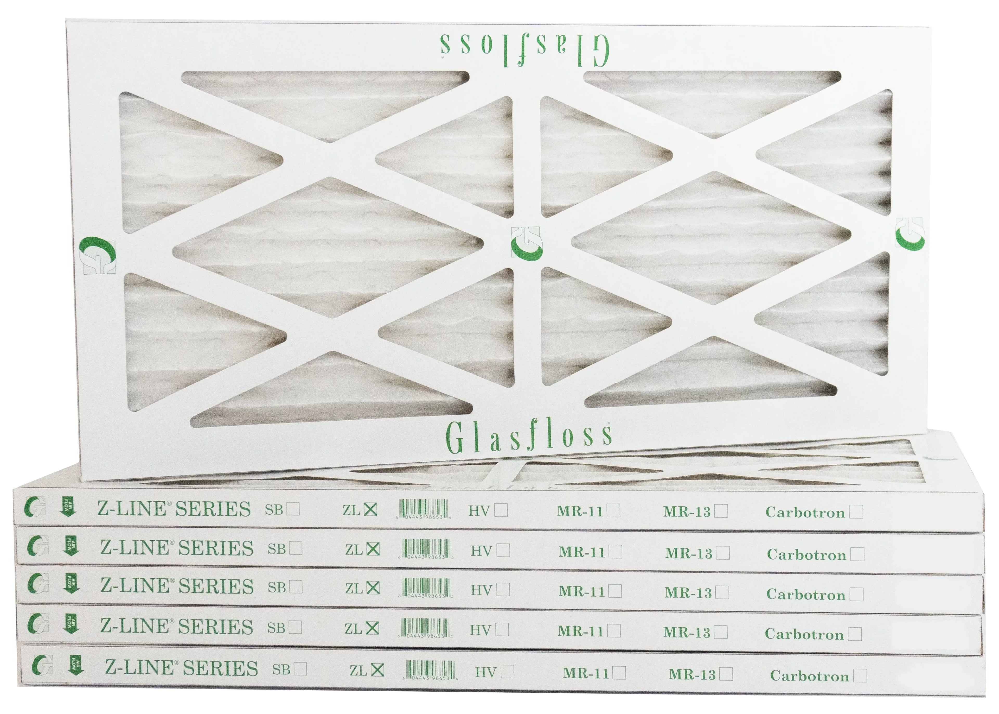 (Actual -Qty:6 Glasfloss Made 5.5 x 6x24x1 10 in - - 23.5x7/8 oxygen MERV inch) Furnace USA Size: Filter -