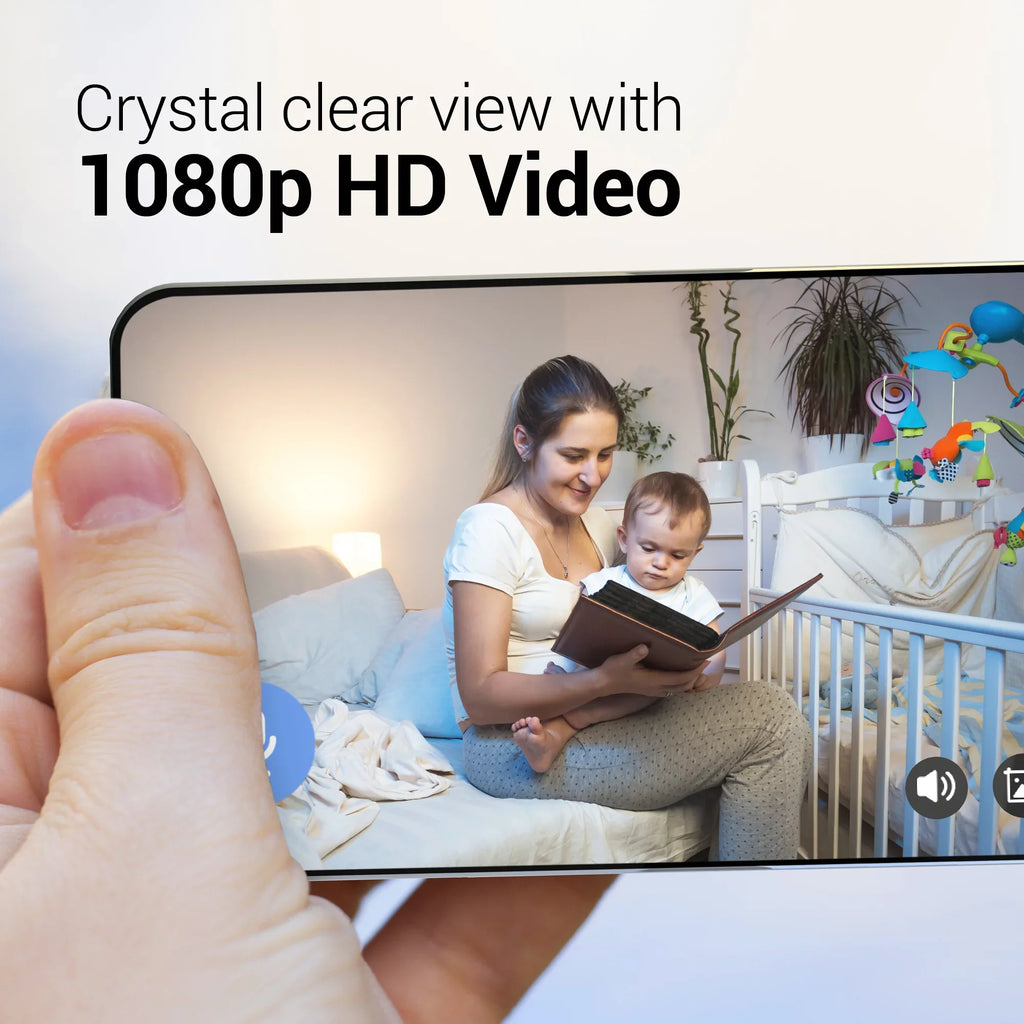 Audio, with Color Storage Security Indoor HD Angle, Motion Night Detection, 162° with Monitor, Camera Vision, Camera Baby Local app, WiFi 2 Way Free Super CapsuleCam Sound & Bosma 1080p Wide Phone Pro