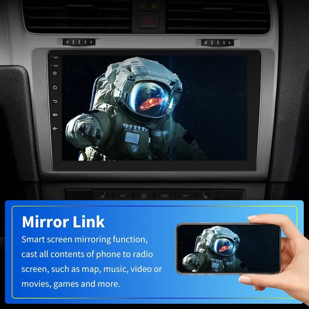 Camera(2+16GB) Mirror Link, Backup GPS With Navigate Car Double Screen Bluetooth 2022 Radio Din Touch FM, 10.1 Stereo Android Inch