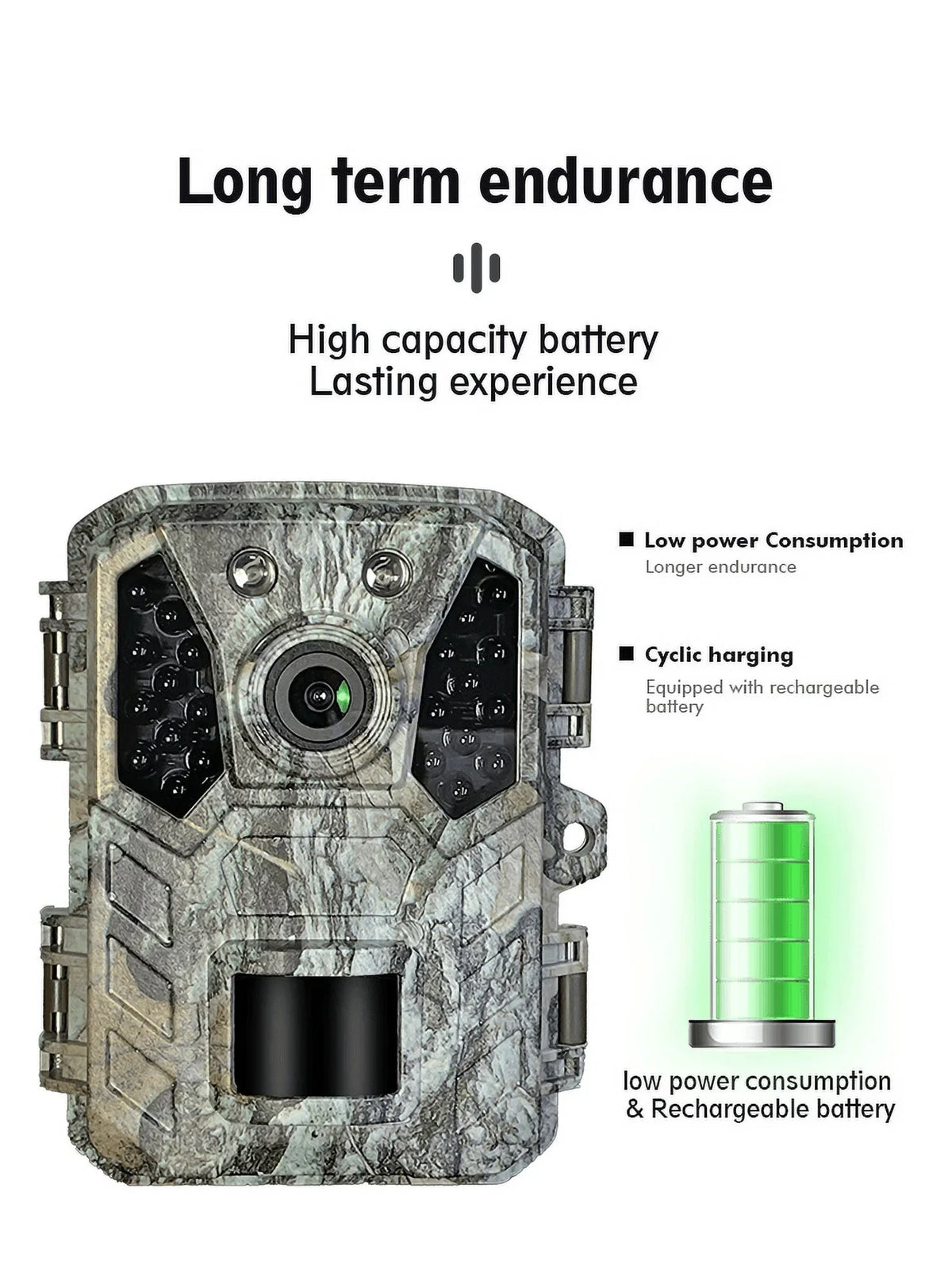 Cam Camera 1080P Mini with Wildlife Hunting 24MP Night Vision Waterproof Trail