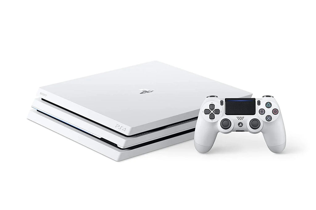 Used Gaming 1TB Pro White + 4 With With Microphone Sony Earbuds AXTION 2 Console G9 PlayStation BOLT Bundle Controller