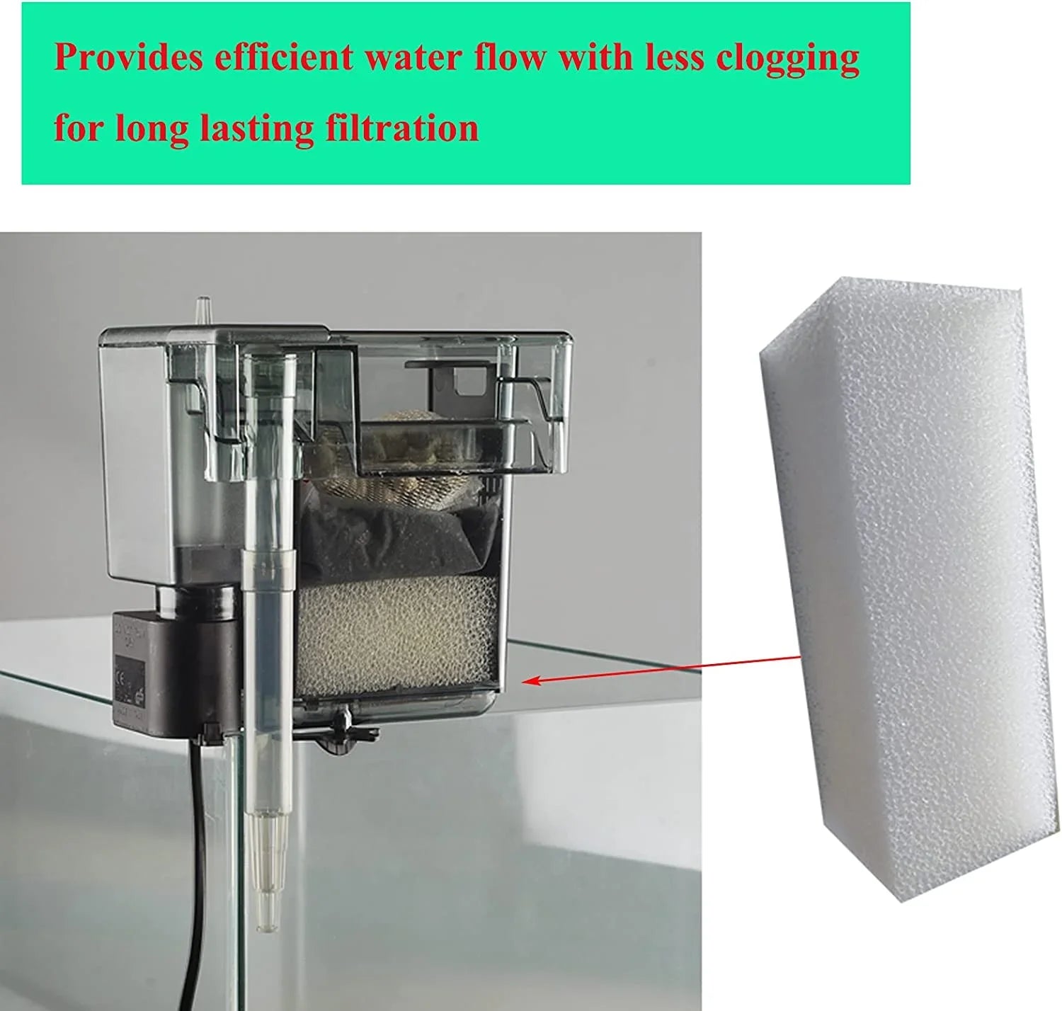 of 6) Clear Foam Aqua 500/110 Foam Filter Camessy A-623 (Pack AquaClear Pads for