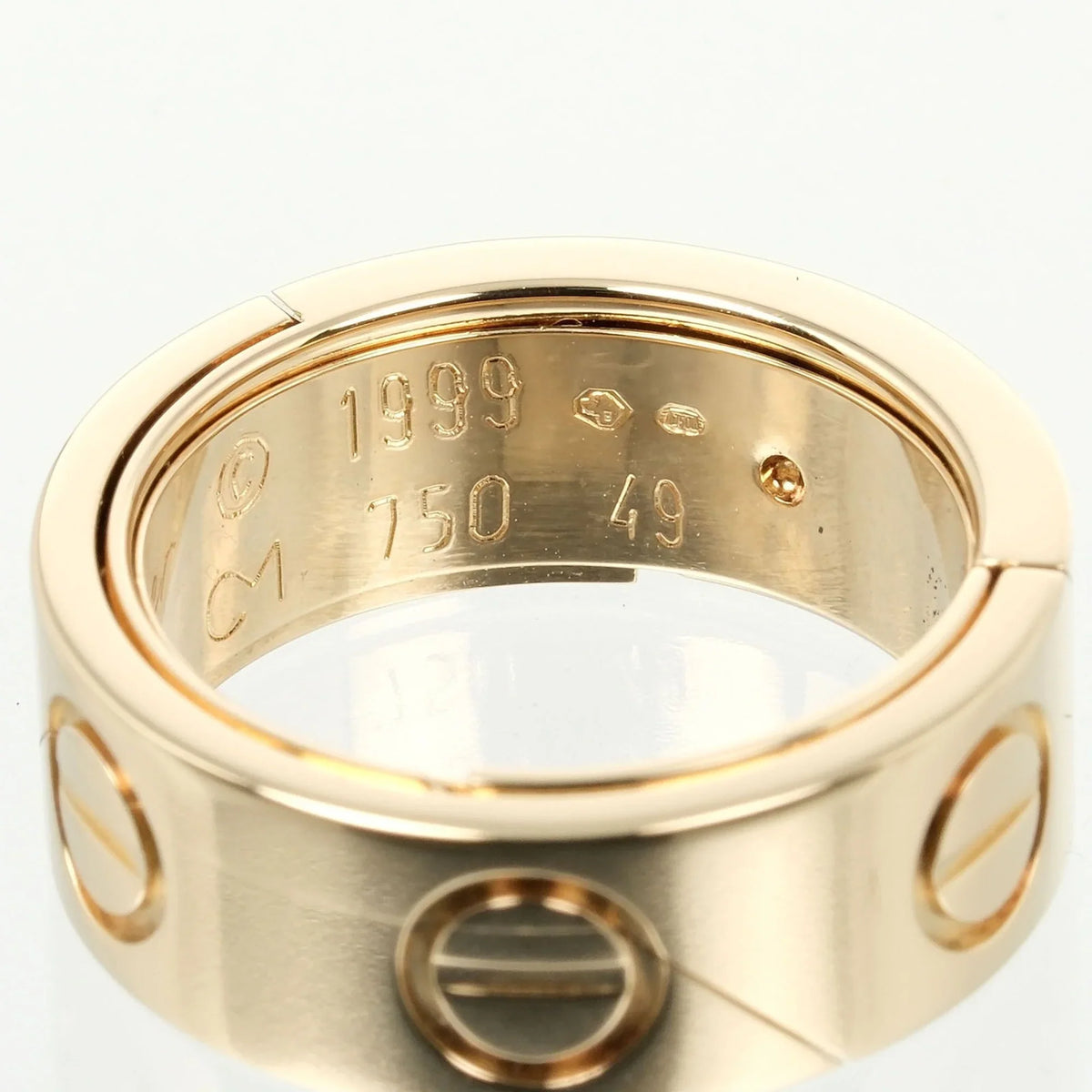 Cartier (Good) gold, Love YG yellow size approx. Pre-Owned ring, Astro K18 9 11.68g I132124018