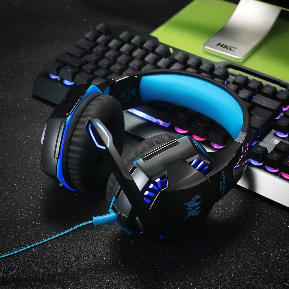 with Reduction Headset EACH for Adapter Smartphone KOTION G2000 Audio EACH Gaming PC 3.5mm Cable Laptop KOTION Noise