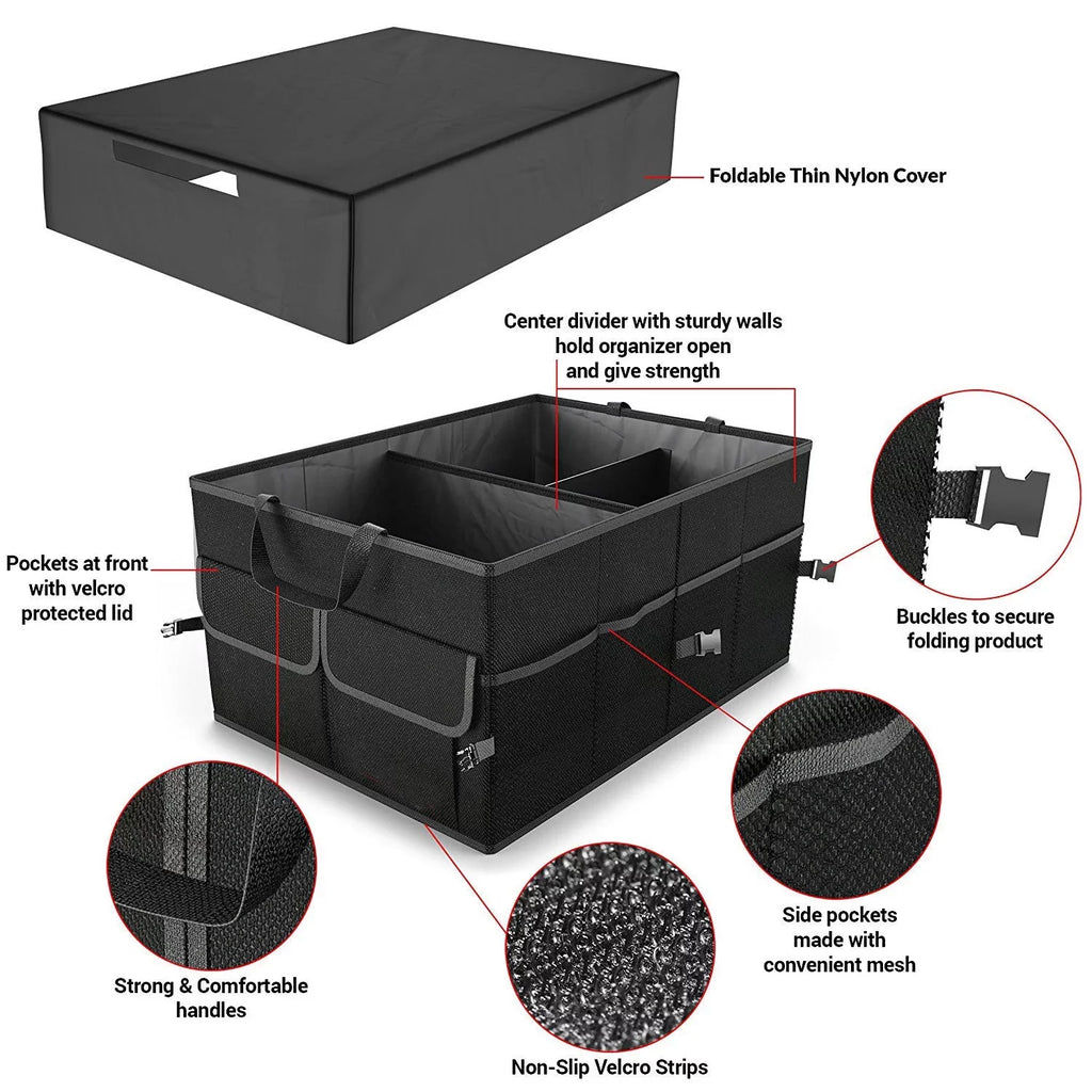 Trunk Organizer Truck Collapse Storage Bag SUV Nokiwiqis for Folding Bin Cargo Car Caddy