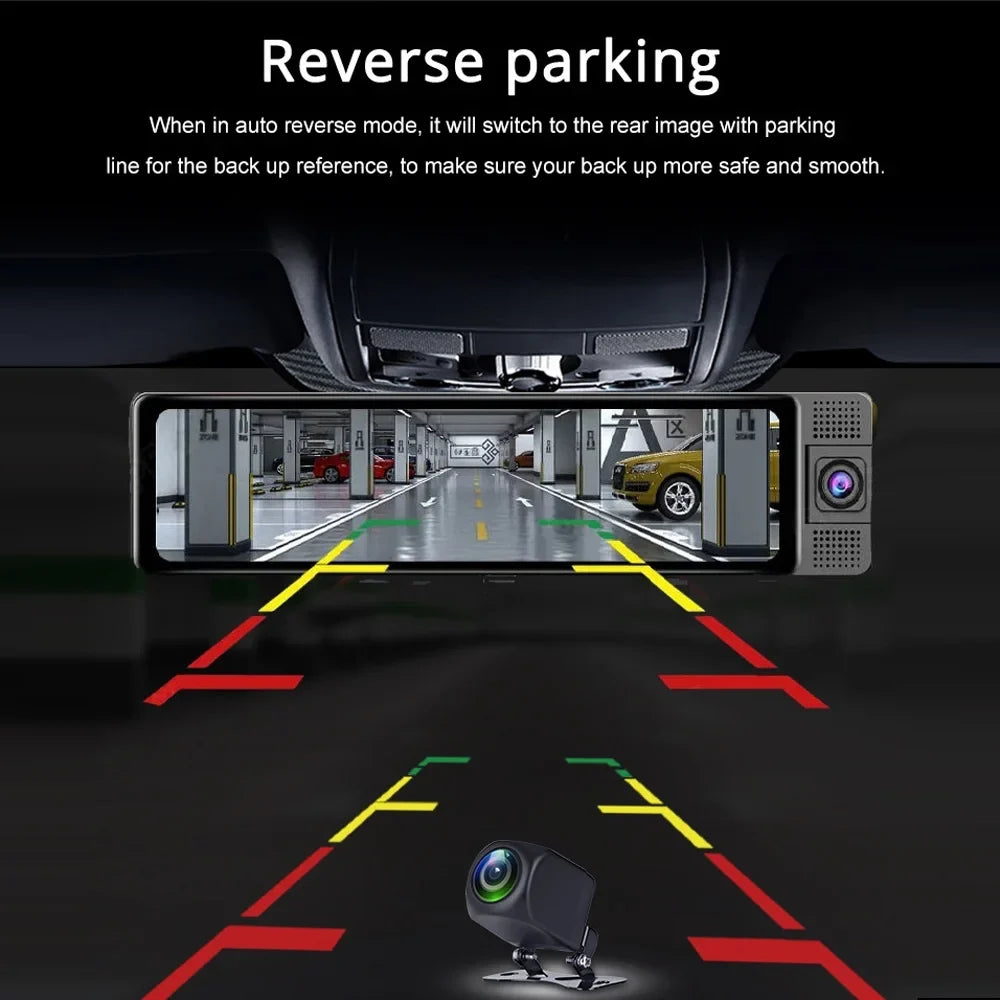 Auto Mirror Dcenta Camcorder, Angle Wide Safety Clear Car Recorder, Rearview Dashcam Camera, Recorder