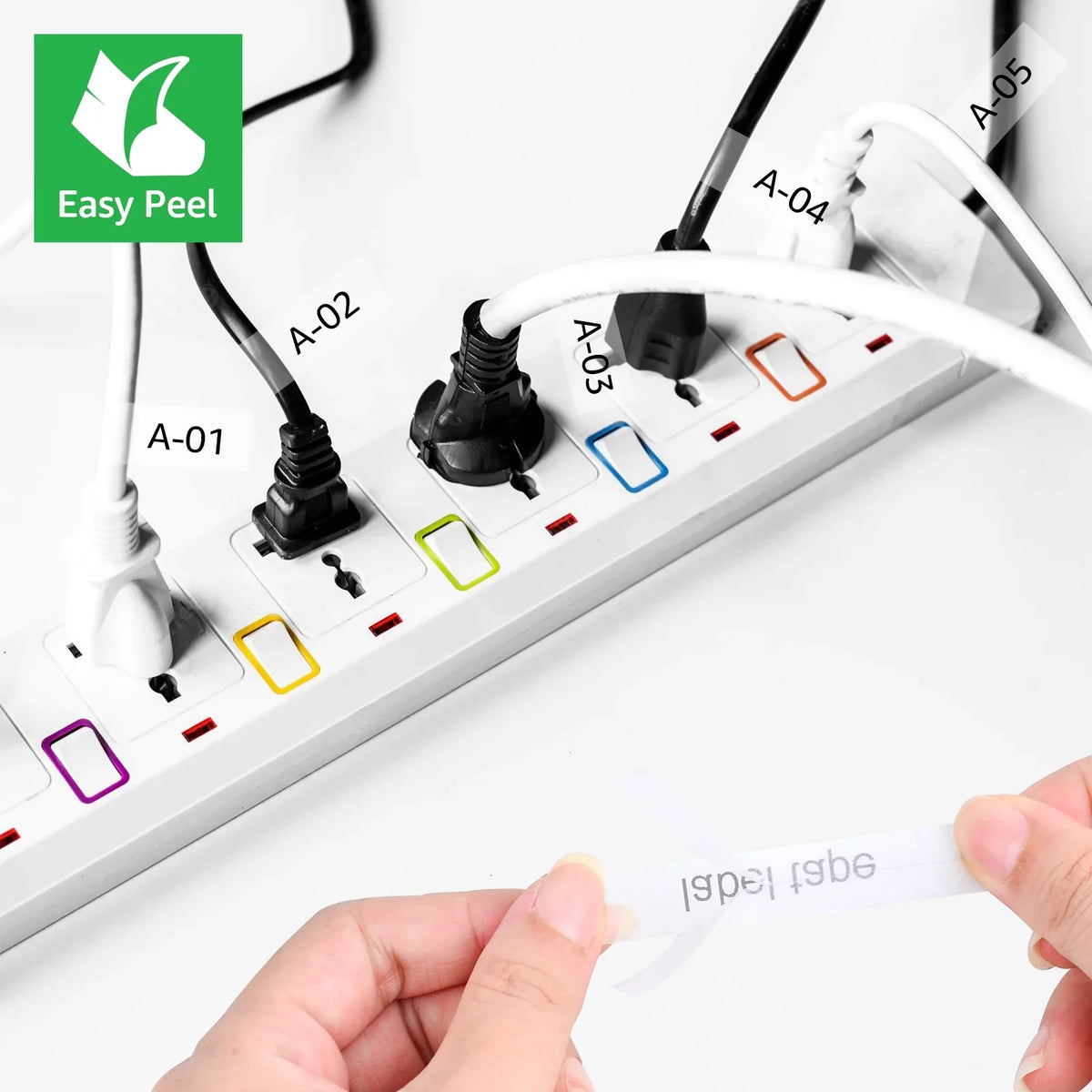 TZe TZ-131 Label 4PK 12mm Black TZe-FX131 TZ-FX131 TZe-131 P-touch Compatible Brother Wire Cable GREENCYCLE Flexible ID 8m Clear Tape for TZ x on