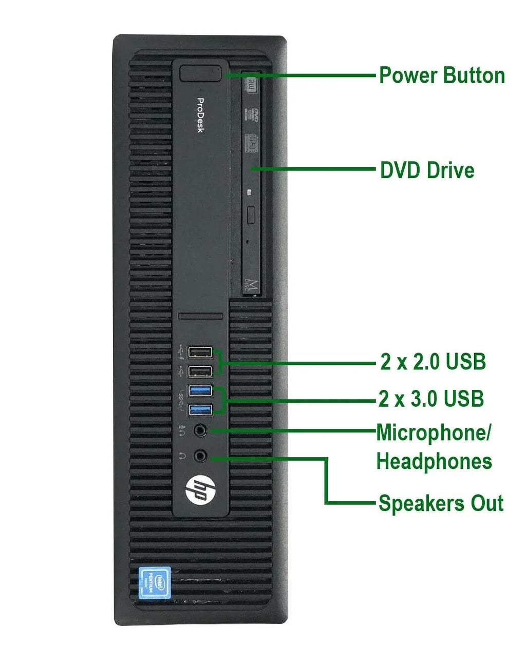 2TB Restored (Refurbished) Intel HDD, PC & Win10 20" 3.3GHz G2 DVD, G4400 CPU Pentium Keyboard Ram, Desktop WiFi, Pro Computer LCD, 600 New HP 8GB Mouse,