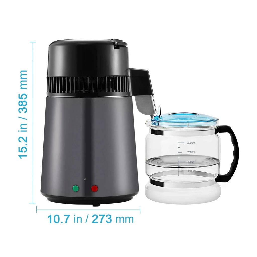 Countertop SKYSHALO Machine Interior Steel Purifier Stainless Water 4L Distiller