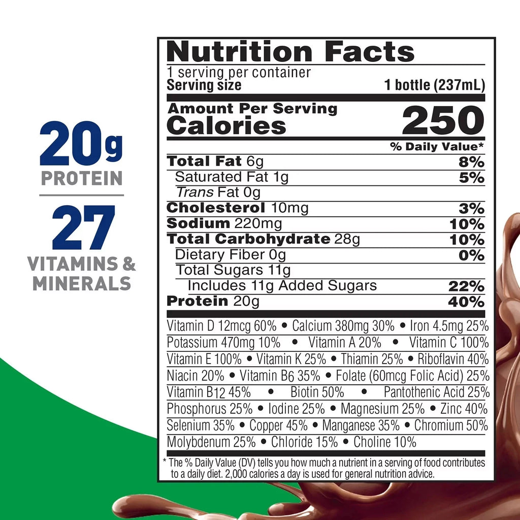 (24 Drink, Chocolate BOOST pk.) Protein High