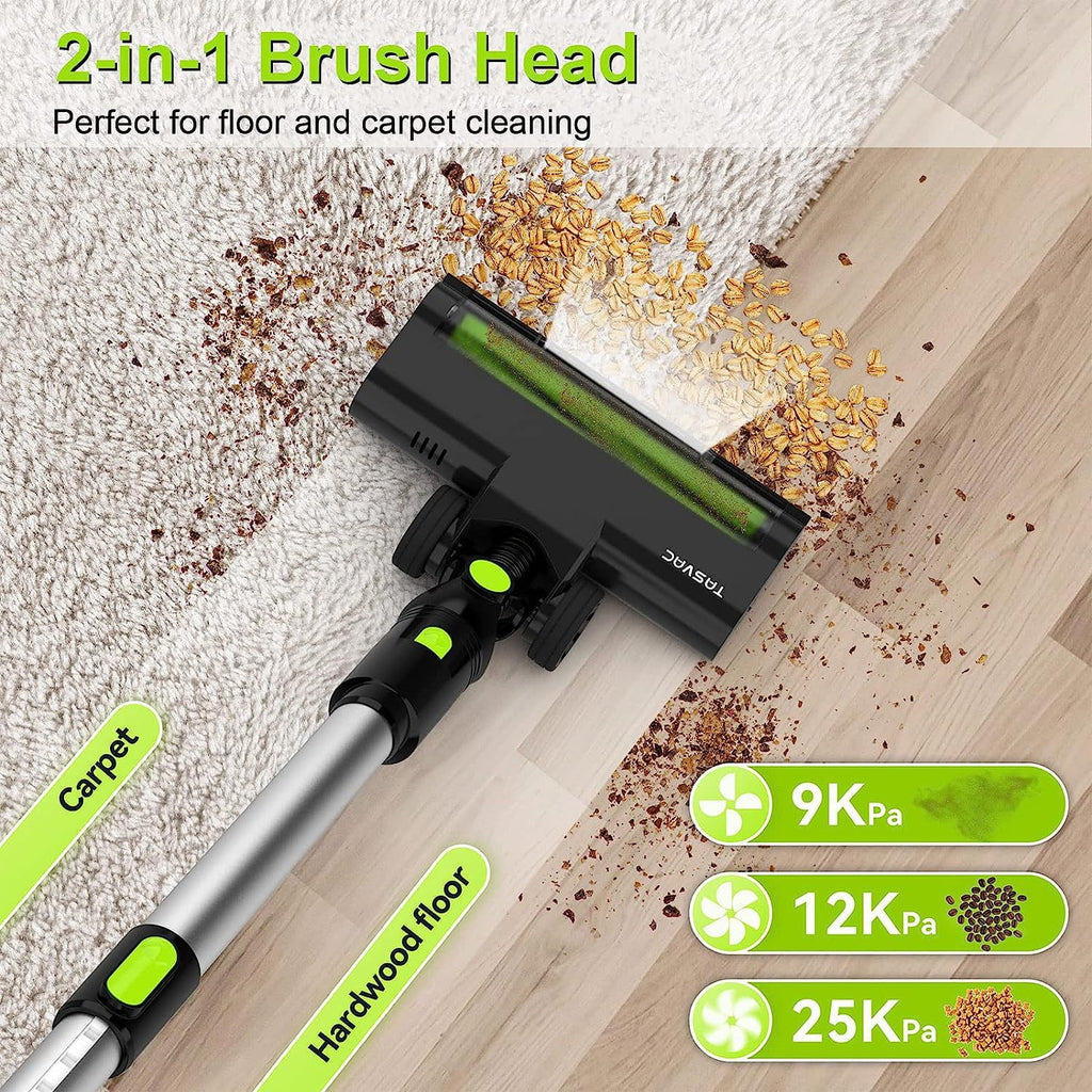 Carpet Up Powerful Cordless Floor Stick 6-in-1 Cordless Vacuum 45 Lightweight for Home Vacuum Cleaner 2200m-A-h Vacuum Hair Cleaner, Battery Vacuum and Rechargeable 28KPa Mins, Pet Vacuum, to