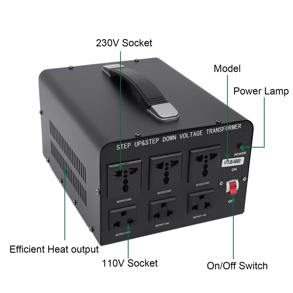 Heavy Voltage Power Step 220V 220V 5000 Converter to Convert Voltage Duty Up/Down Peak to / Converter 110V Loyalheartdy 110V Watt Electric Transformer