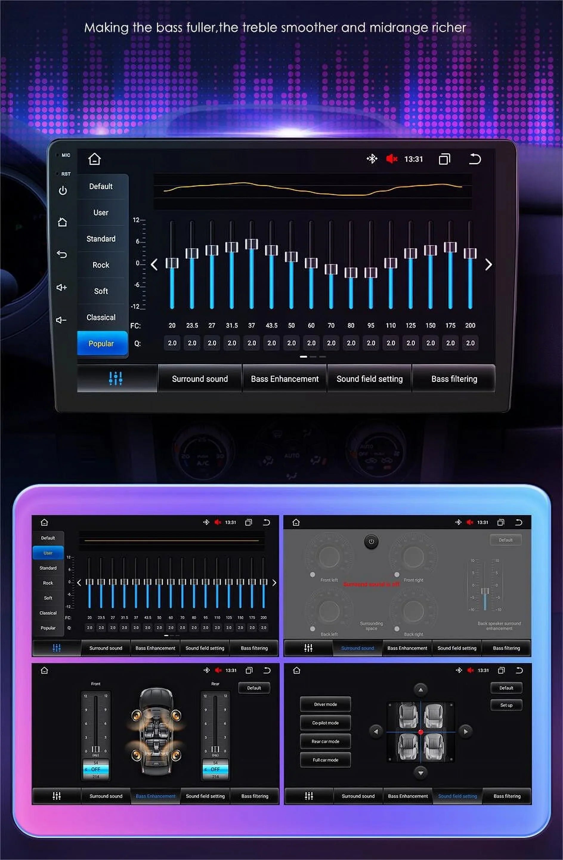 Fiat Car DSP 3+32GB Navigation Auto 500 Backup For 9" Android Radio AHD WIFI 2007-2015 GPS Camera Carplay Stereo