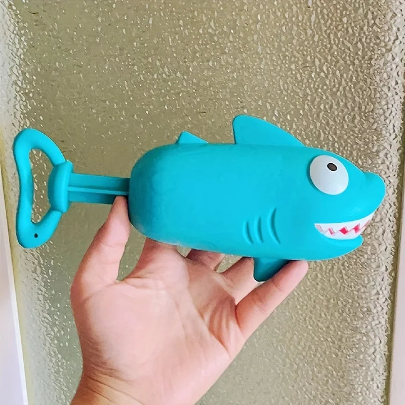 Toy beach Beach 1pc Water Bath Shark Toy Cartoon Splashing accessories sea Pull-out Gun Water Water and Gun Gun