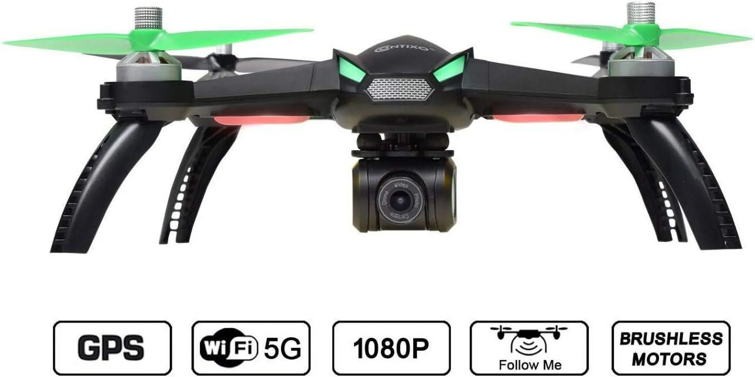 '- Drone Quadcopter Open BLACK/GREEN F20 App Box Remote RC Controlled Contixo