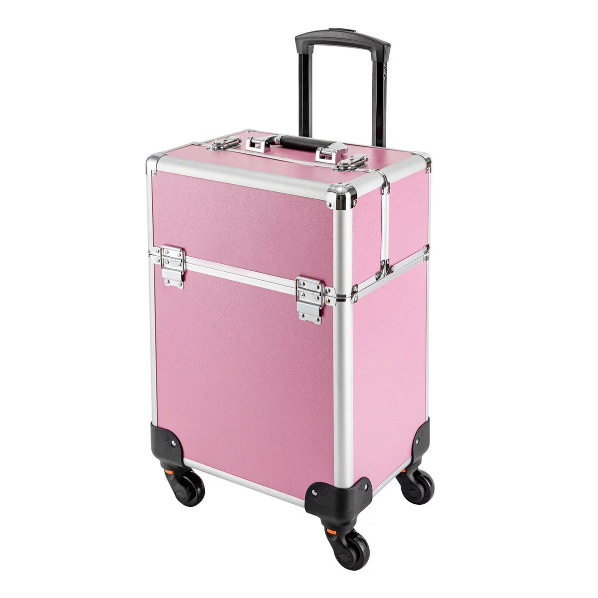 Storage Organizer (Pink) Cosmetic Case Box Trolley Makeup Professional Train ZhdnBhnos Extendable Rolling