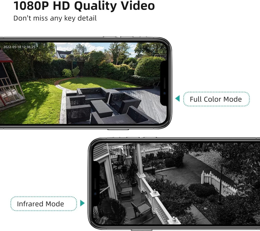 Motion Camera Wireless Siren,Rechargeable Outdoor /Indoor Security Battery Vision DEKCO & with Spotlight Color Detection 2K Night 2-Way WiFi Audio Surveillance Camera with Home Powered