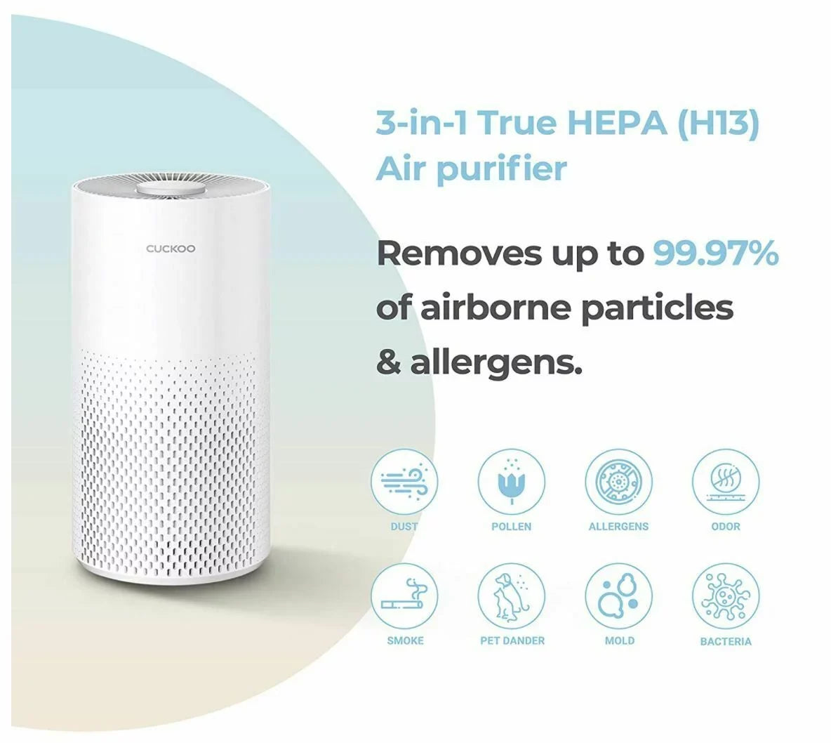 filter True CUCKOO HEPA Purifier Additional with oxygen