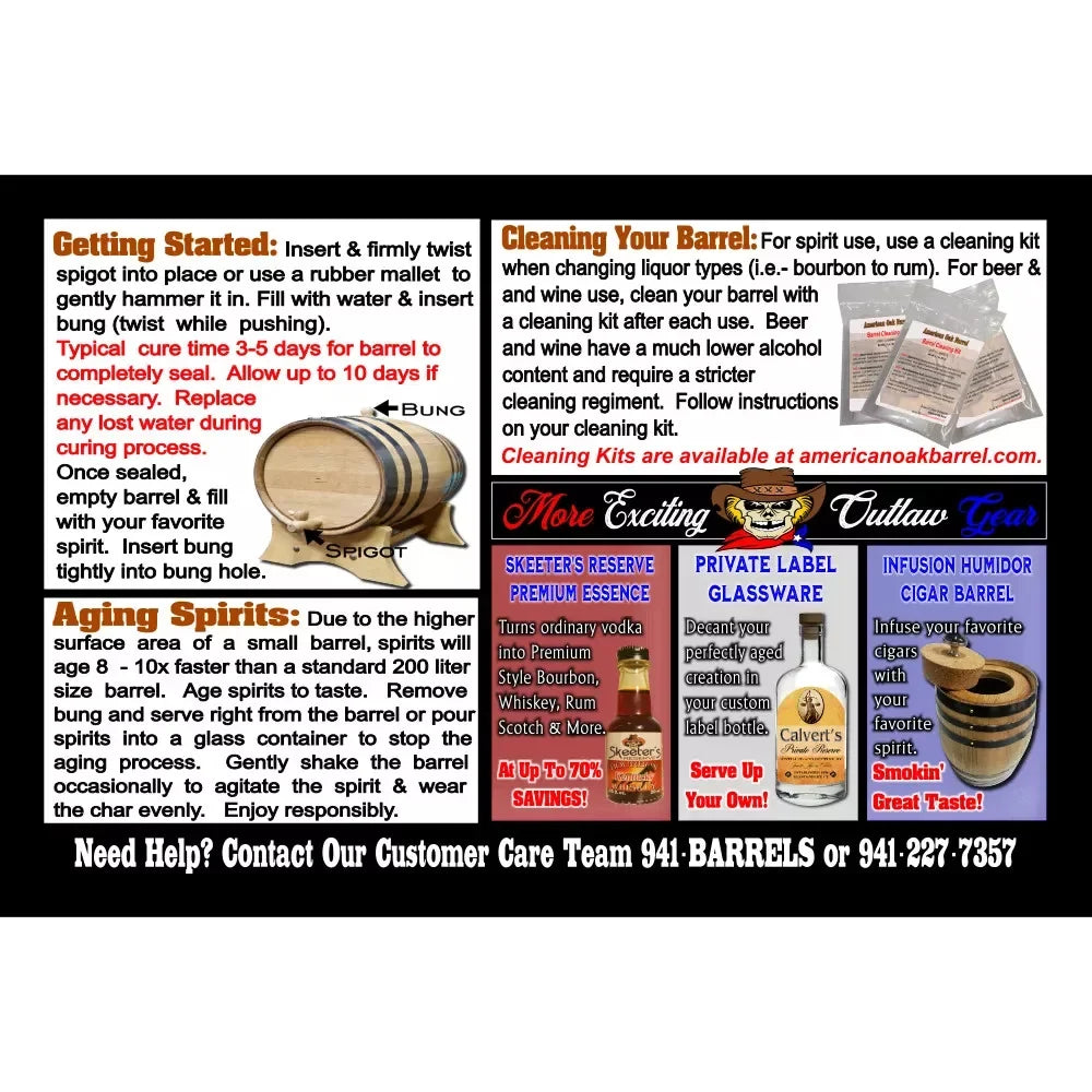 Oak Aging Brandy American - Aged (106) Brandy Barrel Barrel Personalized