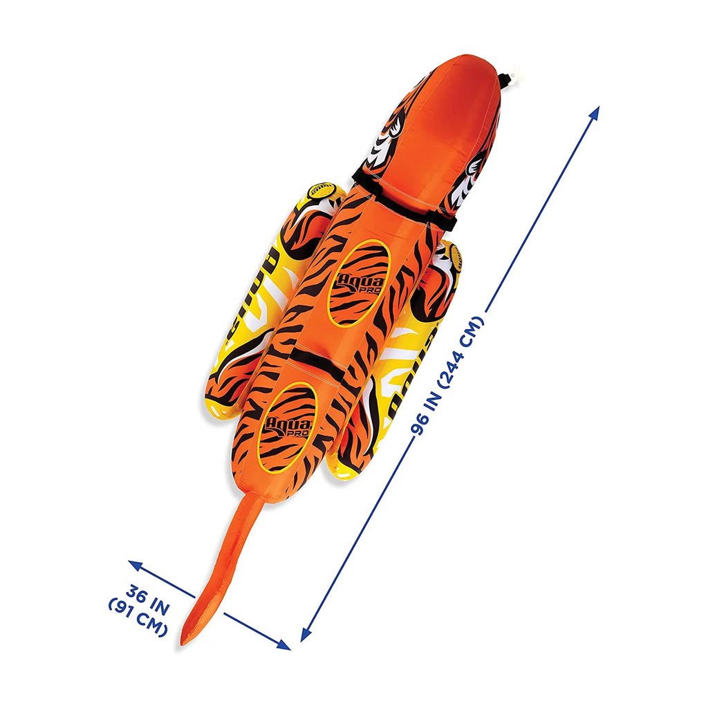 AquaPro Person Orange Rider, 96 Water Heavy Duty Tiger 2 Inch Nylon Towable