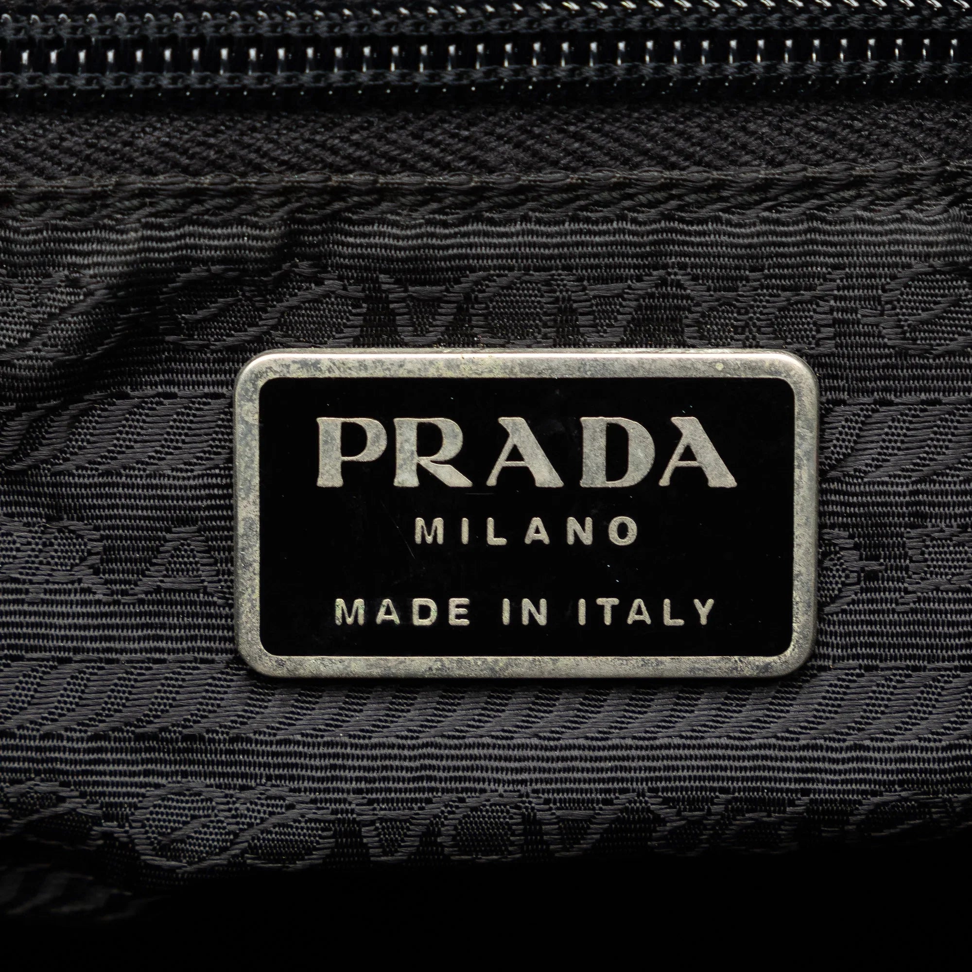 (Fair) Pre-Owned Tessuto Prada Backpack Black Fabric Authenticated Nylon Unisex