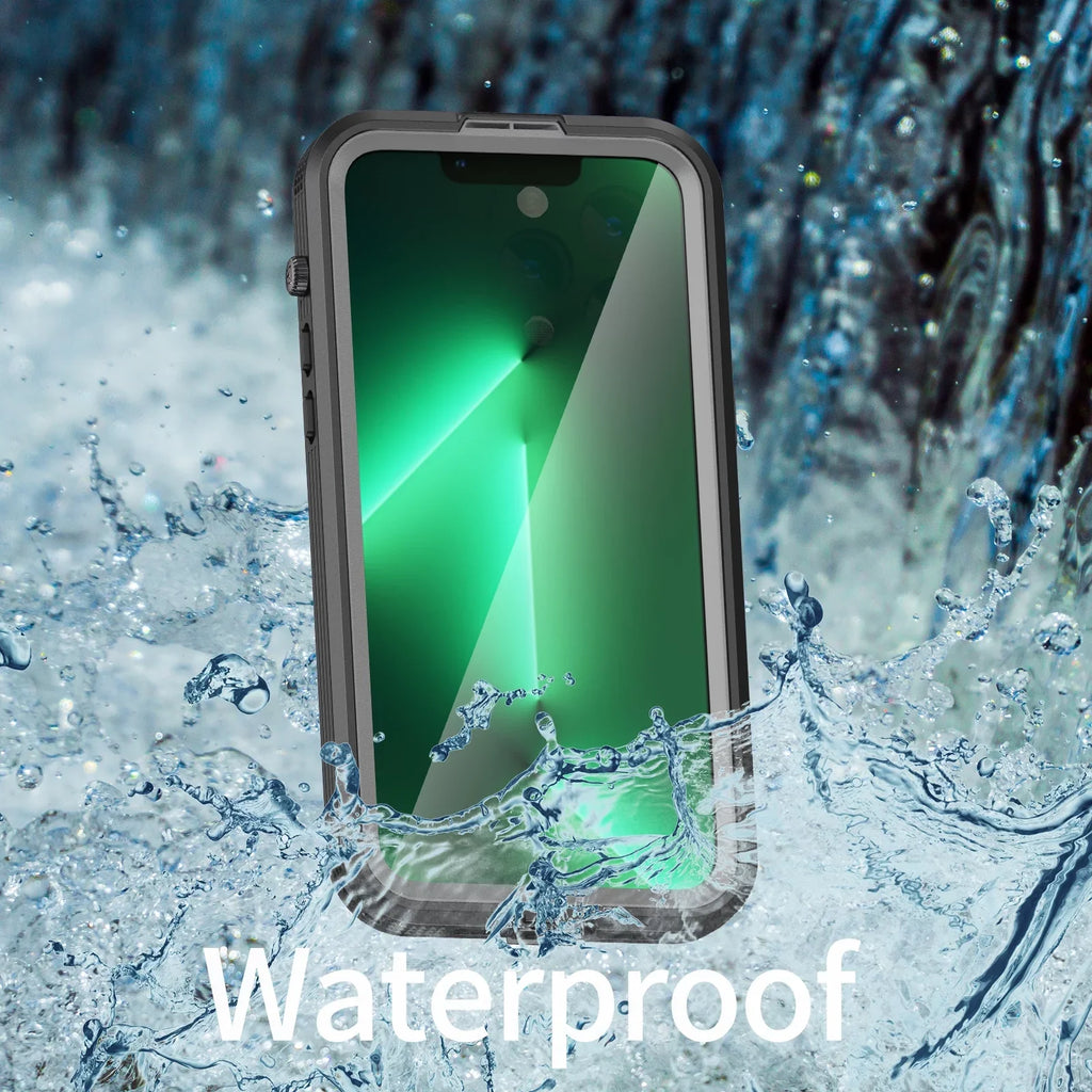Pro Case Screen Dropproof][Dustproof][Compatible Protector 360][IP68 Waterproof, iPhone for 6.7" 14 with - MagSafe] Pro 6H [Real Built-in iPhone Max Military Black Underwater][14FT 14 for Max