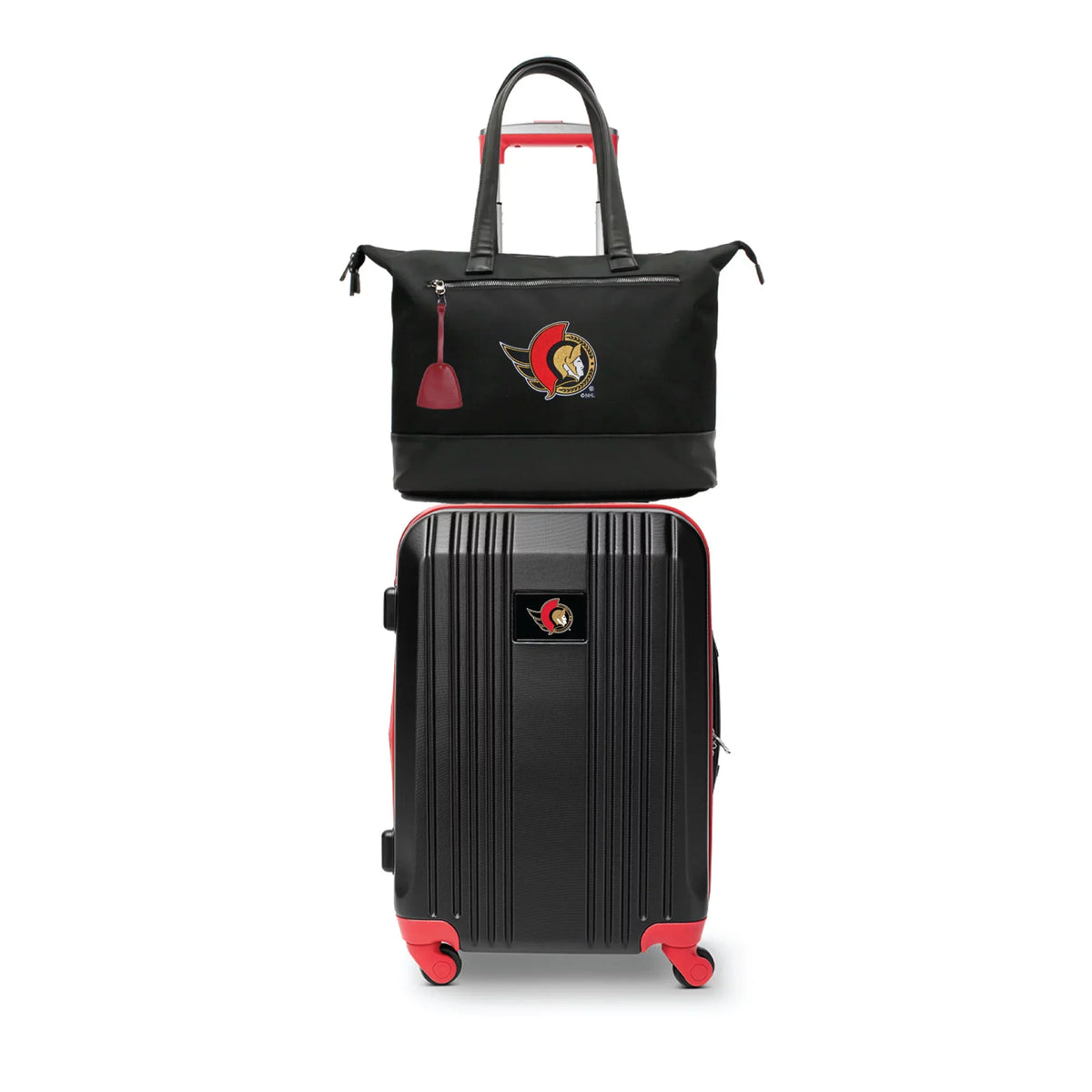 Premium Luggage MOJO Laptop Set Senators Bag and Ottawa Tote