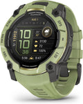Garmin Instinct 3 Solar Wytrzymały Smartwatch Gps, 45 Mm, Wbudowane Aplikacje Sportowe I Zdrowotne, Latarka Led, 10Atm, Sunburst(Fern Green/50 Mm/Amol