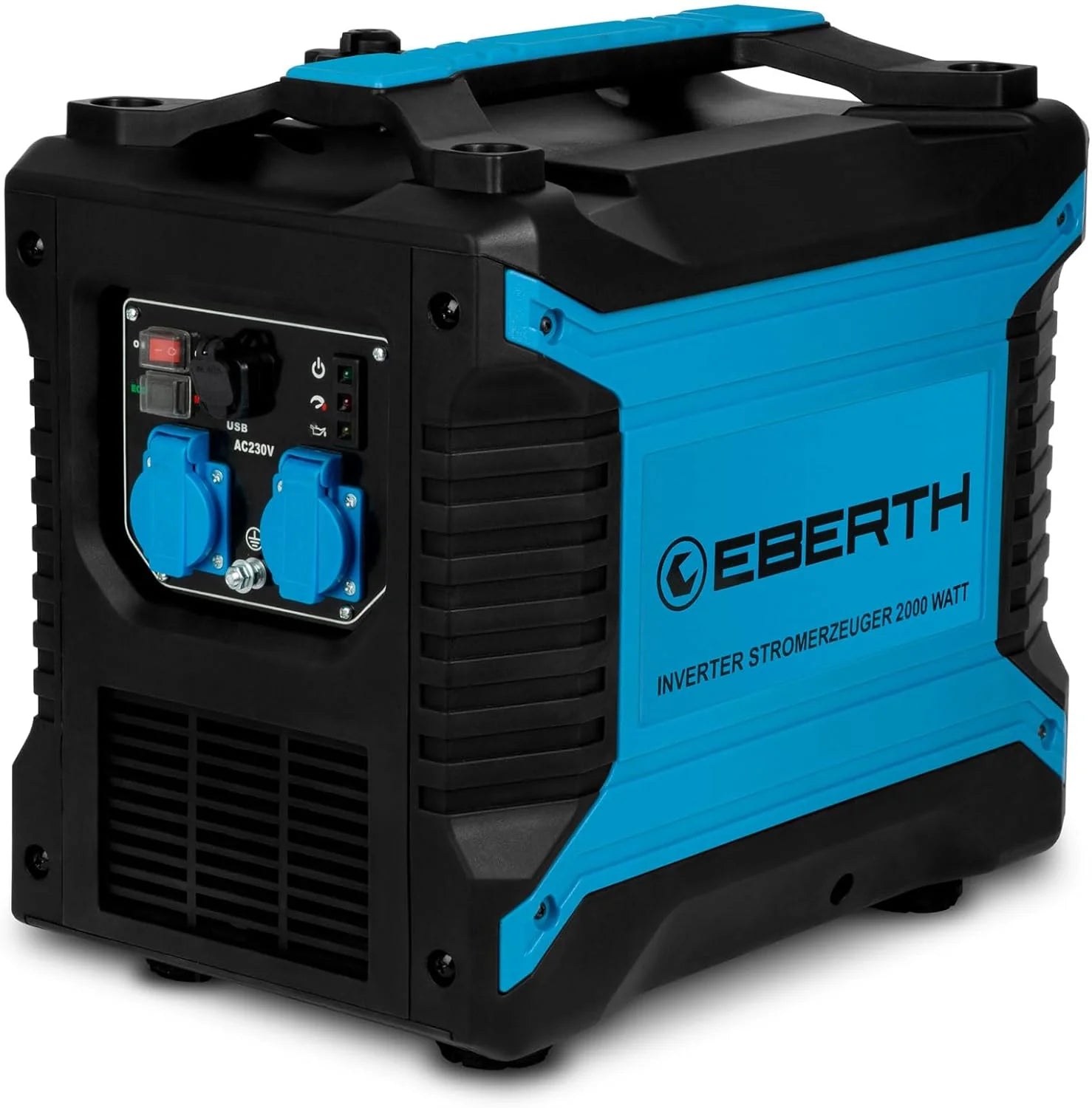 Eberth Inwerterowy Generator Prądu O Mocy 1000 W, Generator Awaryjny, Silnik Benzynowy 2 Km, 4-Suwowy, 1X 230 V I 2X Usb, Technologia Inwerterowa Zape