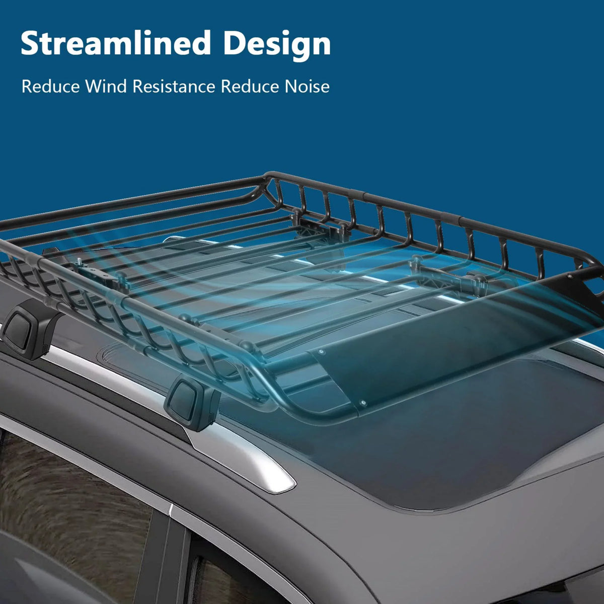 150 Basket & Heavy Truck, Rack Carrier Rooftop Duty Rack, Universal for of 36" lbs Holder, Vehicle Cargo Black x Cargo for Roof Car 45" SUV, Luggage Top