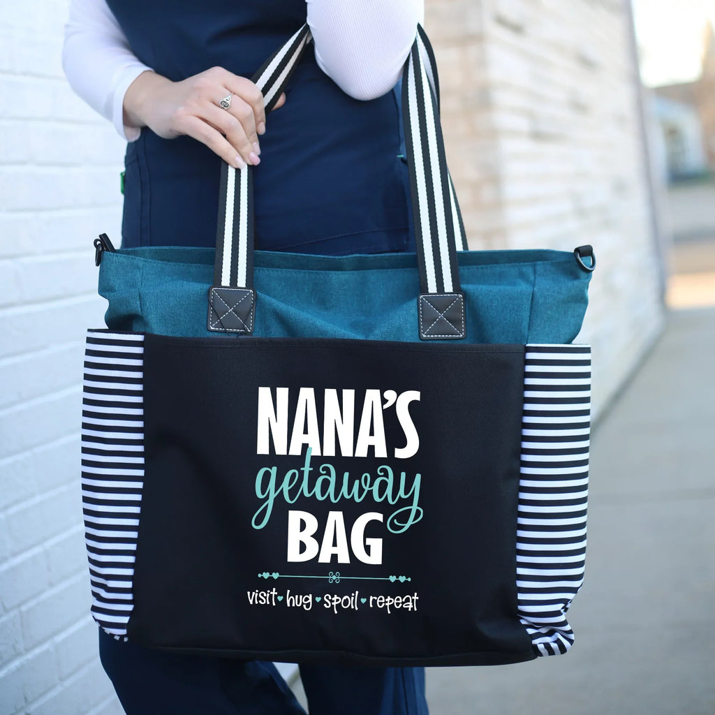 Nana Teal Tote for Bag Getaway LouLou Grandmothers